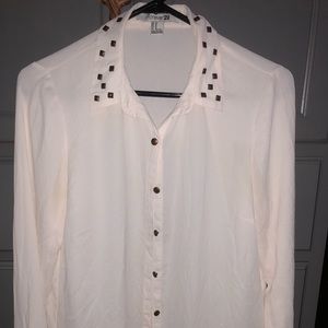 Forever 21 collared button down top